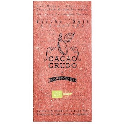 Cioccolato Fondente Bio Alle Bacche di Goji e Saraceno -Cacao Crudo 50gr